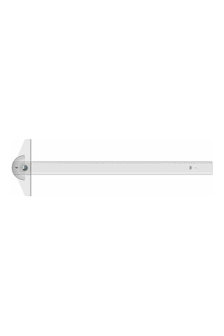 Hatas 01200 Minkale  Başlı T Cetveli İnce Bizote 100 CM