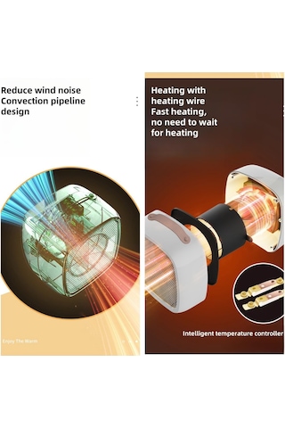 Taşınabilir 500w Elektrikli Uzay Isıtıcı Mini Masaüstü Isıtıcı Ev Ofis İçin Saplı, Ab Tak
