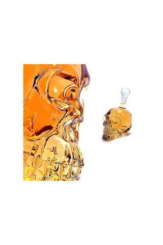 Konyax Crystal Head Kuru Kafa Cam Şişe 350 Ml