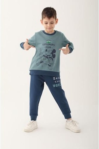 Mıckey Mouse Erkek Çocuk Eşofman Takımı Yeşil