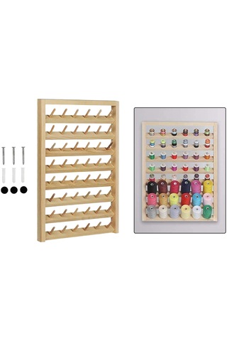 Homyl Asılı Nakış Ahşap Dikiş Ipliği Organizatör Örgü