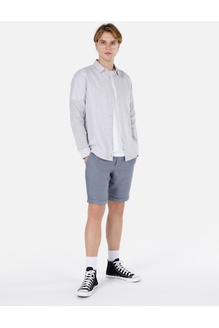 Colin's Colins Normal Kesim Shirt Yaka Cepsiz Gri Erkek Uzun Kol Gömlek Cl1068759 Cl1068759 Q1.v1 Gra Gri