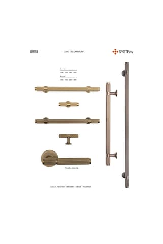 System Düğme Mobilya Kulbu Rose Renk 8mm Kulp Sy8998 0008 Rs-rs Çok Renkli