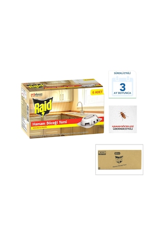 Raid 6 Parça Hamam Böcek Yemi 5324