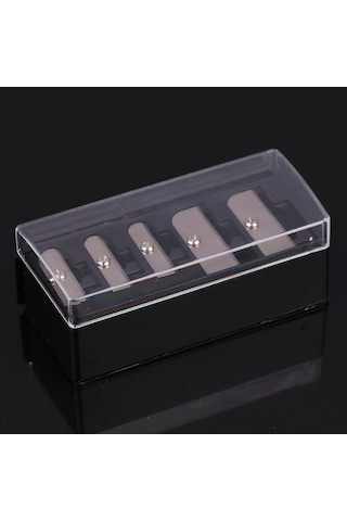 5 Delikli Kalemtıraş Çok Fonksiyonlu Kapaklı Kalemtıraş Eyeliner Dudak Kalemi İçin