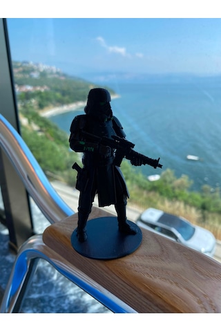 Riva Self Star Wars Rogue One Death Trooper Figür Koleksiyonluk Karakter Biblo 3d Baskı 10-13-15 Cm 10 cm