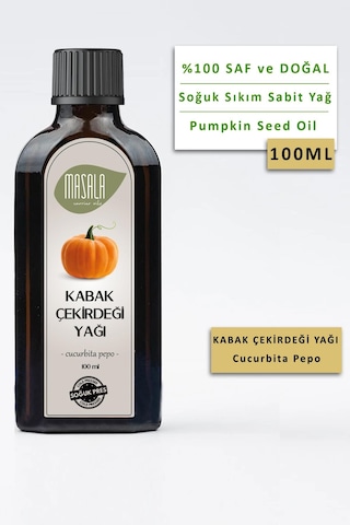 Masala Kabak Çekirdeği Yağı 100 ML - Soğuk Pres (Pumpkin Seed Oil)