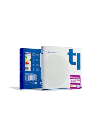Redeem Plus C18W Downlight, Titreşimsiz, Göz Konforu, 1858 Lümen, Beyazı, 5000 Kelvin Beyaz