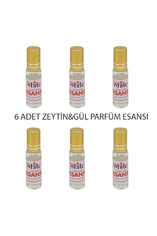 Rose White 5ml. Zeytin&gül Parfüm Esansı 6 Adet Gül