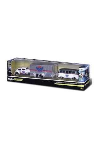 Design Seri Yarış Takımı Römork Ve Araç Set 1/64 Model 1