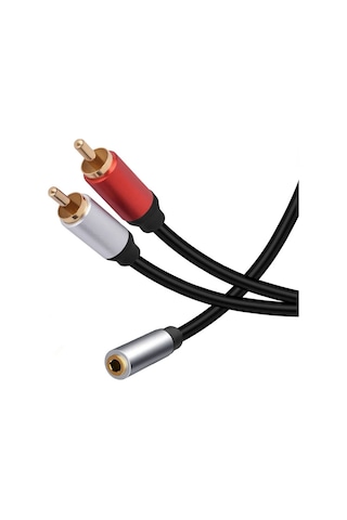 3.5 Mm Stereo To 2x Rca Erkek Audio Ses Kablosu Amplifikatör İçin Kablo