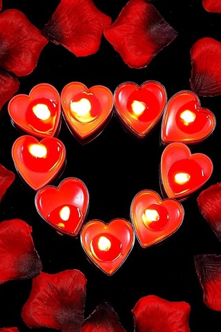 Kalp Şekilli Tealight Mum 100 Adet, Dekoratif Mum, Romantik Ortam Mumu Çok Renkli