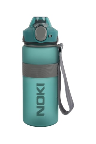 Noki Su Matarası Tritan Auto Kapak Soft Touch Silikon Bantlı Askılı 750 Ml Yeşil