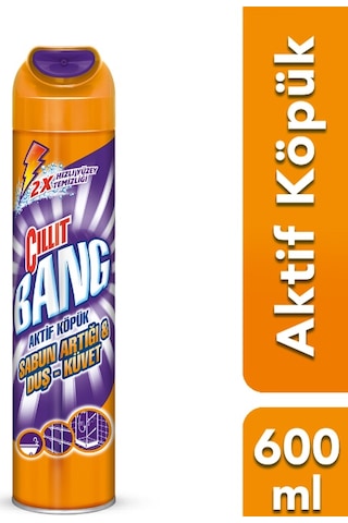 Cillit Bang Aktif Köpük Sabun Artığı Duş & Küvet Temizleyici 600 ML