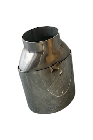 120 Lik Tekli Egzoz Ucu Oval, 120 Mm Oval Egzoz Ucu Eğik Model