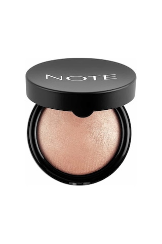 Note Cosmetics Baked Powder 01 Stardust Işıltılı Bitişli Highlighter Toz Yüz Pudrası