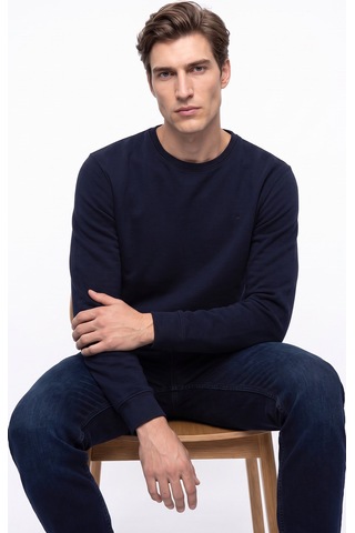 Mustang Lacivert Erkek Basic Nakışlı Sweatshirt M6wm-swt1590