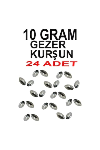 10 Gram Gezer Kurşun 24 Adet