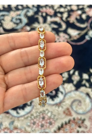 Mavi Topaz Elmas Bileklik 179