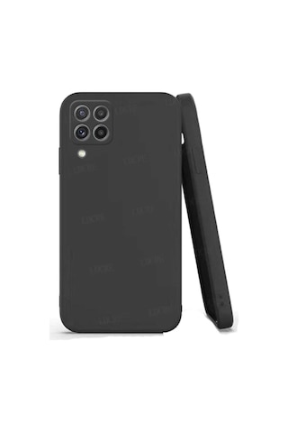 Samsung Galaxy A22 Ile Uyumlu Kılıf Lansman Kapak Içi Kadife Doku Kamera Korumalı Silikon Col23828-siyah