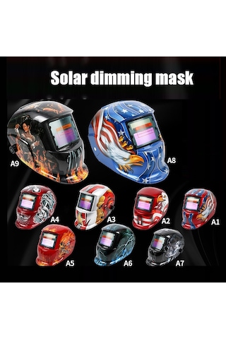 Güneş Otomatik Karartma Kaynak Maskesi Argon Ark Kaynak Kaskı Polonya Kartalı