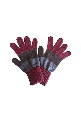 Garson Beden Erkek Çocuk Eldiven Bordo - 8-12 Yaş Bordo