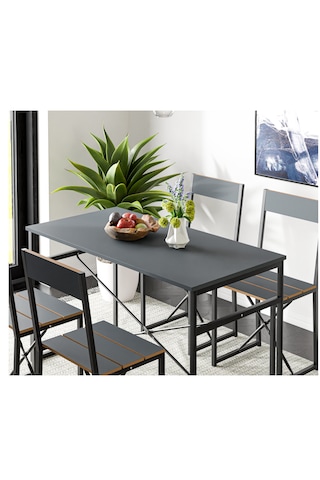 Mutfak Masası Yemek Masası Salon Masası 4 Kişilik 120x60 Masa Füm