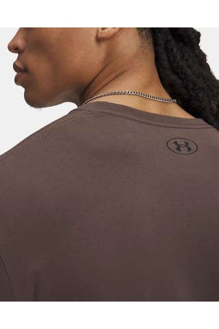 Under Armour Ua Sportstyle Left Chest Ls Erkek T-shirt 1329585-200 Kahverengi