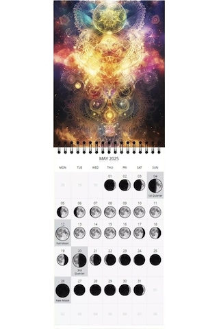 Ay Evreleri Takvimi 2025 12 Aylık Ay Evreleri Duvar Takvimi