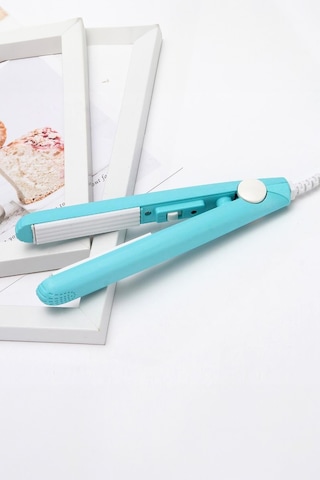 Thentech Seyahat Tipi Çanta Boy Mini Saç Düzleştirici Küçük Boy Taşınması Kolay Mini Boy Saç Düzleştirici Mor