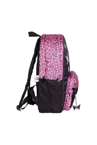 Kuromi Okul Çantası Pembe Leopar Desenli
