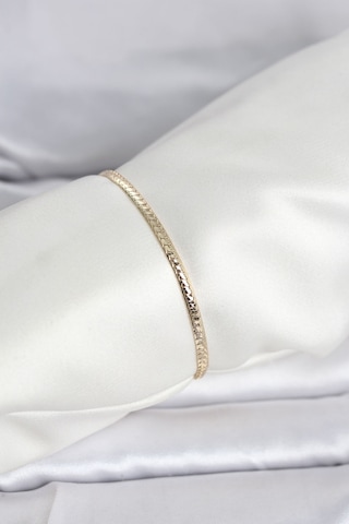 Cm 14k Gold Renk Yassı Zincir Model Kadın Bileklik Diğer