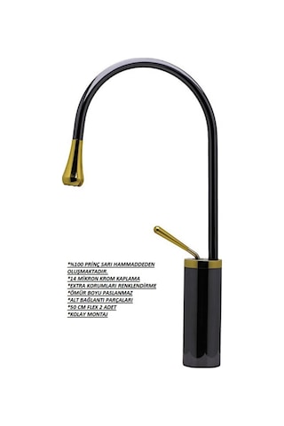 Damla Çanak Lavabo Bataryası Füme 093001 Füme