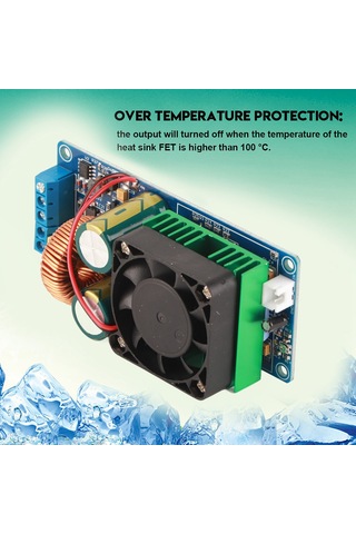 Moveevo Irs2092s Tek Kanal 500w D Sınıf Hıfı Güç Amfi Kartı, 4-8ω Hoparlör Desteği, Kısa Devre Ve Aşırı Sıcaklık Korumalı