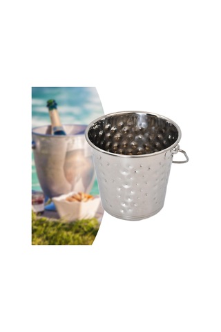 Homyl Partiler Için Buz Kovası Piknik Partisi İçecek 2.0l Gümüş