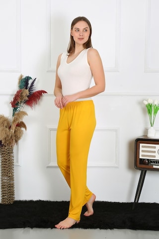 Akbeniz Kadın Pamuk Penye Tek Alt Pijama Sarı 27513-sarı Sarı