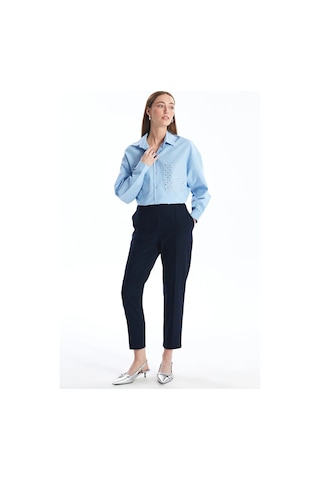 LC Waikiki Beli Lastikli Standart Fit Kadın Pantolon Navy