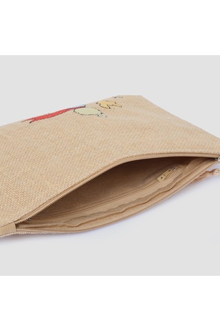 Ju Yaratıcı Tasarım Hasır Kadın Portföy & Clutch Çanta Küçük Pre