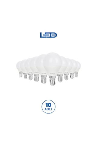 Rtl09221-10 Rother G45 Led Ampul 6w E14 470 Lümen 3000k Sarı Işık Enerji Tasarruflu Ampul 10 Adet
