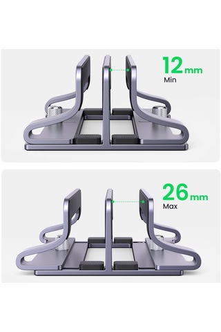 Cbtx Ugreen 60643 Dikey Masaüstü Dizüstü Standı Macbook Air Pro Pc İçin Çift Yuvalı Tablet Tutucu