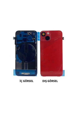 Teknonet Apple Uyumlu iPhone 14 Kamera Camlı Batarya Kapağı + 001