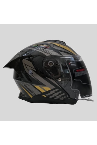 Arwic Street Model Yarım Motosiklet Kaskı Ar836 Sarı