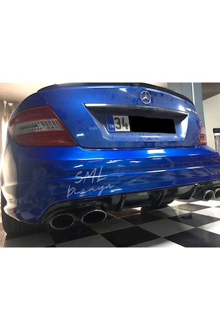 Mercedes W204 C180 Makyajsız Difüzör Plastik Arka Difizör