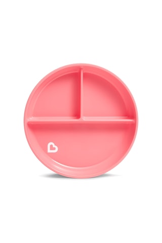 Munchkin Sabit Vakumlu Beslenme Tabağı 6+ Ay Pembe