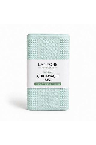 Lanyore Home Clean Premium Çok Amaçlı Temizlik Bez Mint 55x40