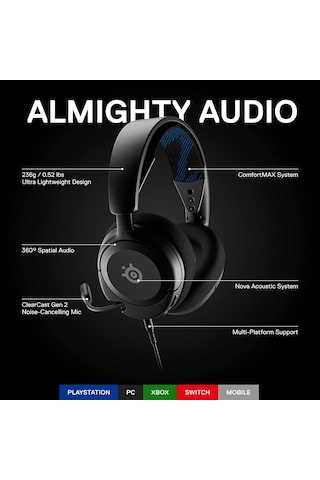 SteelSeries Arctis Nova 1P Playstation Oyuncu Kulaklığı
