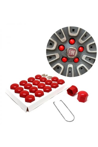 Düz Bijon Kapağı Sökme Aparatlı 20 Li Set Kırmızı 17 Mm