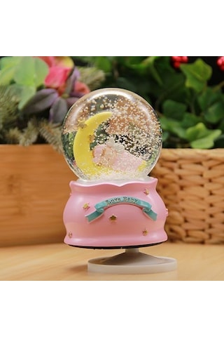 Baby Dream Bebek Cam Kurmalı Müzikli Kar Küresi