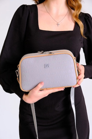 Just Polo Orijinal Kadın Yeni Sezon Gofraj Baskılı Omuz Çantası 232053mh Gri - Taba