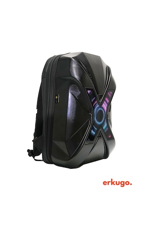 X Ekranlı Motor Sırt Çantası, Sırt Çantası, Telefon Kontrol Kask Taşıma Çantası, Led Çanta Siyah